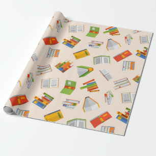 Papel De Presente Padrão do livro