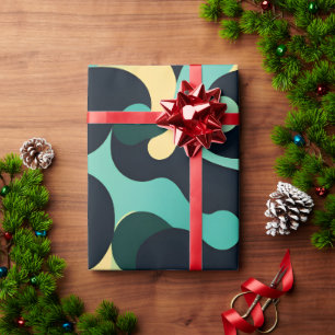 Papel De Presente Padrão do Mosaico de Breeze no Mar de Verão