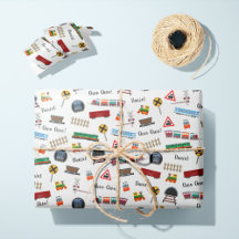 Padrão do trem Pequeno Nome do Menino Choo Choo Ki