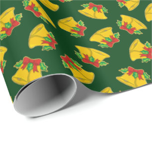 Papel De Presente Padrão dos Sinos de Natal