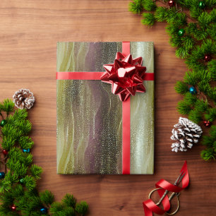 Papel De Presente Padrão Dourado Textura Brilho