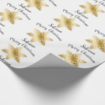 Padrão elegante de floco de neve de Natal de ouro