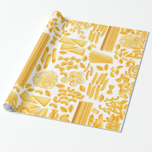 Papel De Presente padrão engraçado de macarrão-impressão
