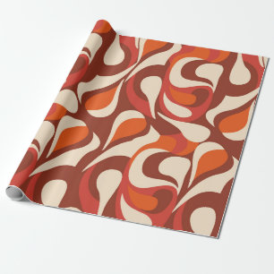 Papel De Presente padrão étnico de desenhar manual. Na moda de fundo