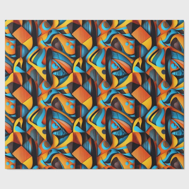 Papel De Presente Padrão étnico, Design étnica, étnico (Barra)