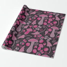 Papel De Presente Padrão Exclusivo em rosa/ queda