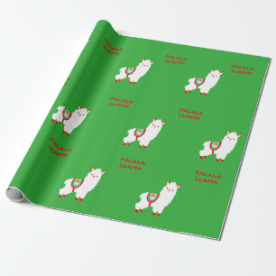 Papel De Presente Padrão FaLaLama