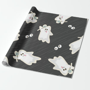 Papel De Presente padrão fantasma
