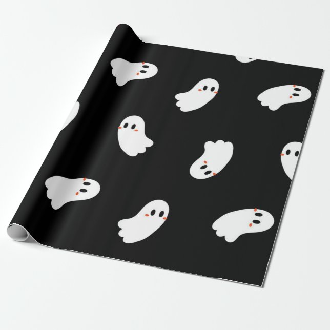 Papel De Presente padrão fantasma (Desenrolado)