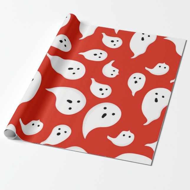 Papel De Presente padrão fantasma (Desenrolado)