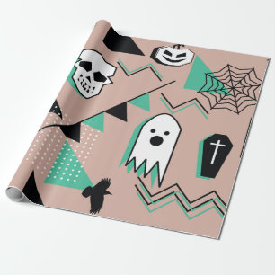Papel De Presente Padrão fantasma,padrão sem descontinuidades do t