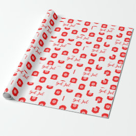 Papel De Presente Padrão Feliz Natal Presente de Feriado