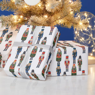 Papel De Presente padrão festivo de biscoito de Natal