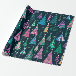 Papel De Presente Padrão festivo, decoração de Natal e Ano Novo
