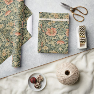 Papel De Presente Padrão Floral Antigo William Morris Honeysuckle