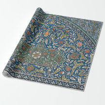 Padrão Floral Arábico Decorativo Vintage