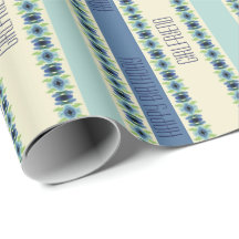 Padrão Floral Artsy Em Azul