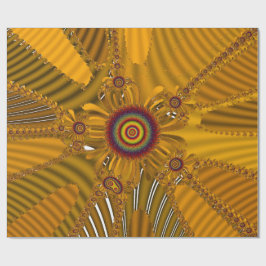 Papel De Presente Padrão Floral Bonito