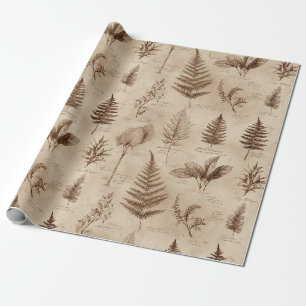 Papel De Presente Padrão Floral Botânico Vintage (7)