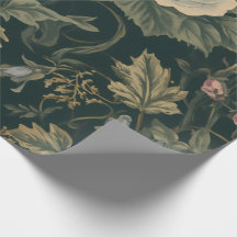 Padrão Floral Botânico Vintage Acanthus da Meia-No