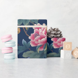 Papel De Presente Padrão Floral Chinesice