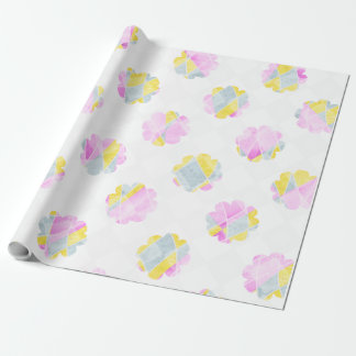 Papel De Presente Padrão floral clássico