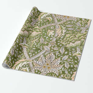 Papel De Presente Padrão Floral Clássico William Morris Windrush