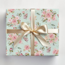 Padrão Floral de Flores de Rosa Rosa em Aquarela