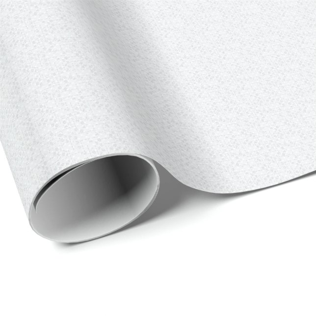 Papel De Presente Padrão Floral Geométrico Cinza Claro (Ponta do rolo)