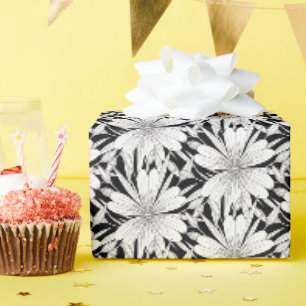Papel De Presente Padrão floral gótico elegante
