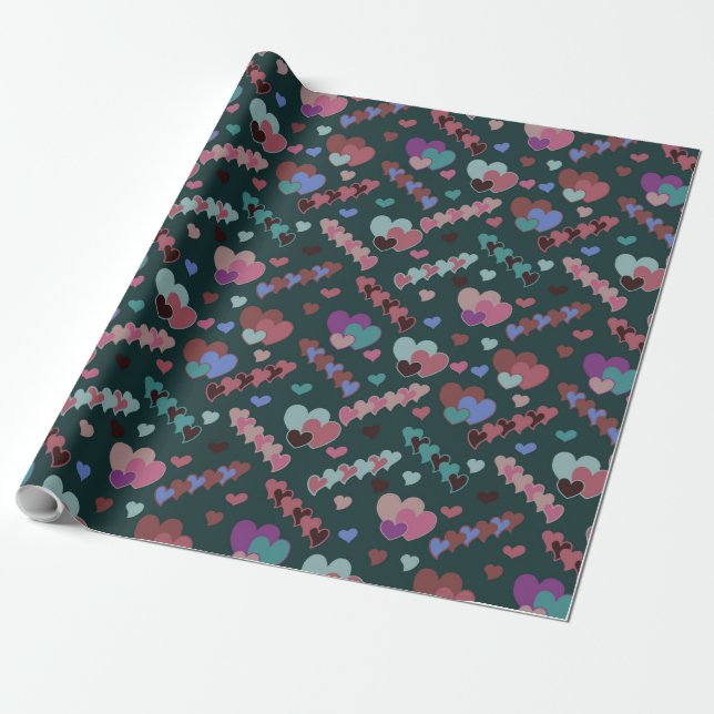 Papel De Presente Padrão Floral legal (Desenrolado)