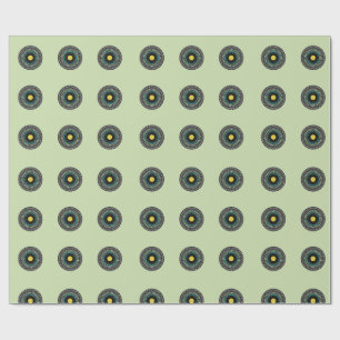 Papel De Presente Padrão Floral Mandala Sem Costura