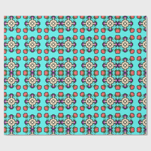 Papel De Presente Padrão Floral Mandala Sem Costura