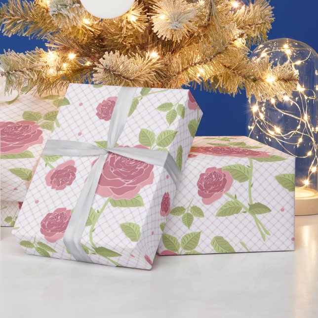 Papel De Presente Padrão Floral Pastel Claro Sem Costura (Feriados)