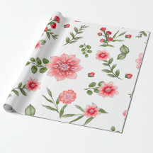 Padrão Floral Rosa Elegante