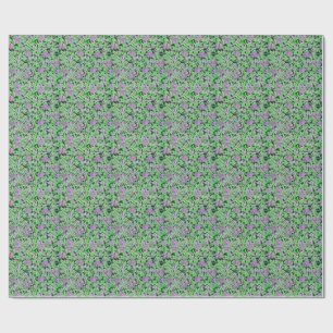 Papel De Presente Padrão Floral Roxo Bonito