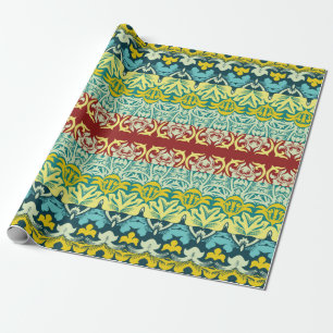 Papel De Presente Padrão floral sem costura ornamental