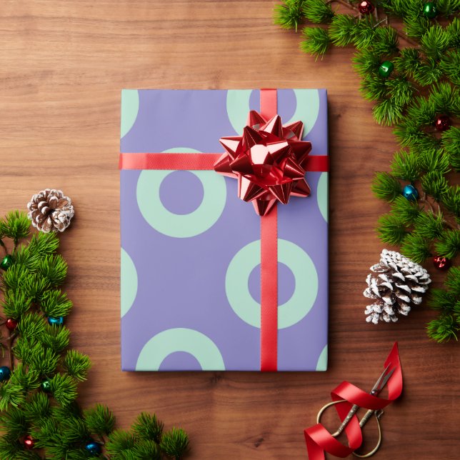 Papel De Presente Padrão Geométrico 14 (Presente de Natal)