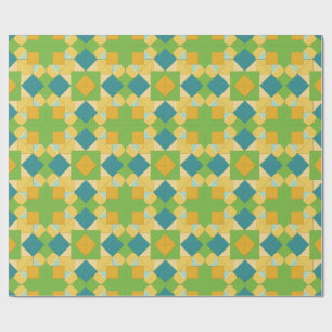 Papel De Presente Padrão Geométrico Abstrato