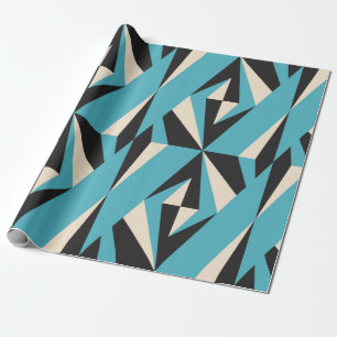 Papel De Presente Padrão geométrico abstrato moderno sem costura c