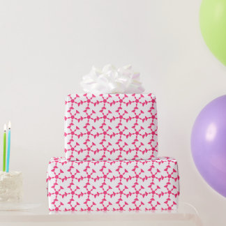 Papel De Presente Padrão Geométrico Cor-de-Rosa Sem Costura – Modern
