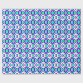 Papel De Presente Padrão Geométrico da Física Quântica 