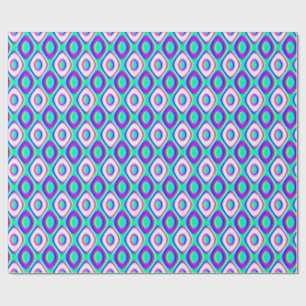 Papel De Presente Padrão Geométrico da Física Quântica 