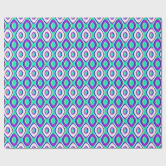 Papel De Presente Padrão Geométrico da Física Quântica  (Aberto)