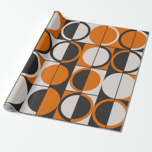Papel De Presente Padrão geométrico de abstrato do século médio com 