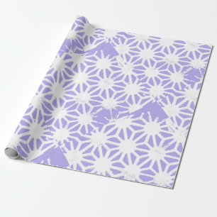 Papel De Presente padrão geométrico de lavanda
