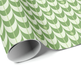 Papel De Presente Padrão Geométrico de Vieira Retrô