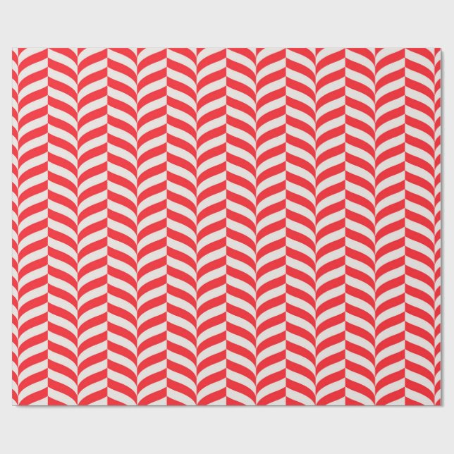 Papel De Presente Padrão Geométrico do Chevron de Torção do Candy Ca (Aberto)