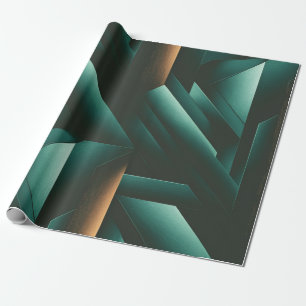 Papel De Presente Padrão Geométrico Escuro Elegance