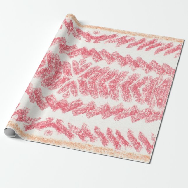 Papel De Presente Padrão geométrico étnico oriental sem descontinuid (Desenrolado)